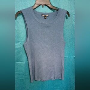 Cable & Gauge Blue Sleeveless Top